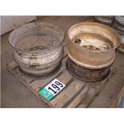 QUANTITY (4) STEEL BUDD WHEELS