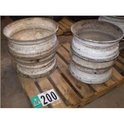 QUANTITY (4) STEEL BUDD WHEELS