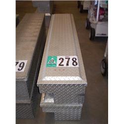 QUANTITY (2) WEATHER GUARD ALUMINUM SIDE MOUNT PICKUP TOOL BOXES
