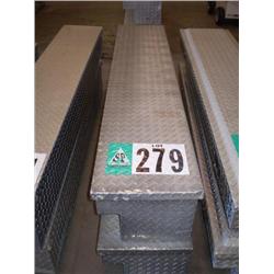 QUANTITY (2) WEATHER GUARD ALUMINUM SIDE MOUNT PICKUP TOOL BOXES