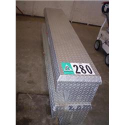 QUANTITY (2) WEATHER GUARD ALUMINUM SIDE MOUNT PICKUP TOOL BOXES
