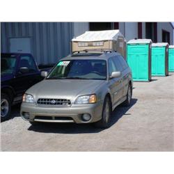 SUBARU LEGACY OUTBACK L.L. BEAN EDITION AWD SUV, s/n 1E4E43338K2116121: