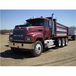 MACK CH613 TRI AXLE DUMP TRUCK, s/n 1M1AA18Y21W136355: