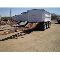 CORNHUSKER 14ft. TRI AXLE ALUMINUM END DUMP PUP TRAILER, s/n 1T91C1930T0007477: