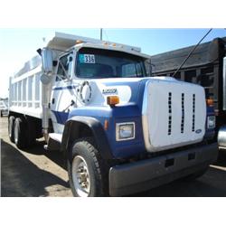 FORD L8000 T/A DUMP TRUCK, s/n 1FDZU82E1SVA81093: