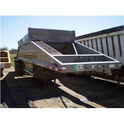 LOAD KING 1827 18CU.YD. TRI AXLE BOTTOM DUMP TRAILER, s/n 1L4B40335D1012521: