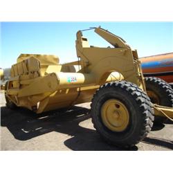 CATERPILLAR NO. 60 HYDRAULIC  PULL TYPE EJECTOR SCRAPER, s/n N/A: