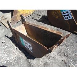 12in. BACKHOE BUCKET, s/n N/A: