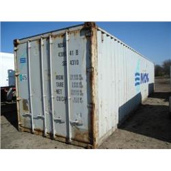 8ft. X 40ft. SHIPPING CONTAINER, s/n N/A: