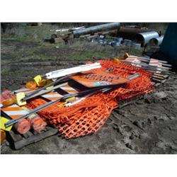 QUANTITY OF ORANGE SAFETY FENCE