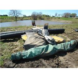 QUANTITY OF TARPAULINS & ROLLS OF PLASTIC