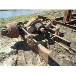 DIFFERENTIAL UNIT COMPLETE W/AXLES, 3rd MEMBER, & BRAKE DRUMS