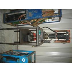 HYDRAULIC HOSE MACHINE W/ASSORTED FITTINGS
