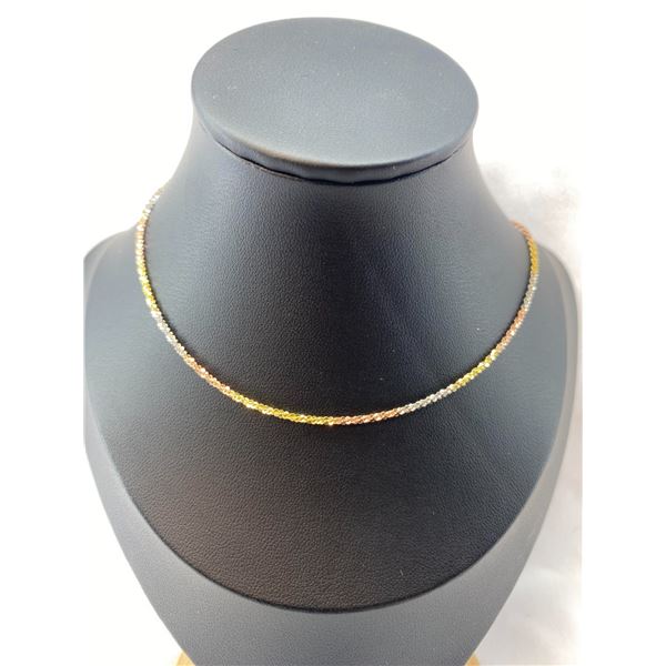 14K Gold over Sterling Silver Chain A