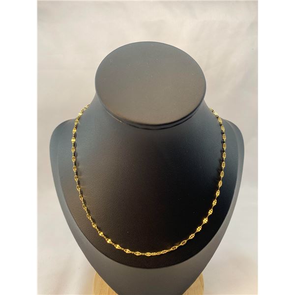 14K Gold over Sterling Silver Chain A