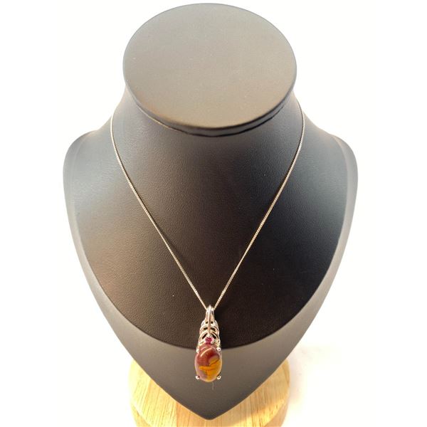 Platinum & Sterling Silver Necklace A