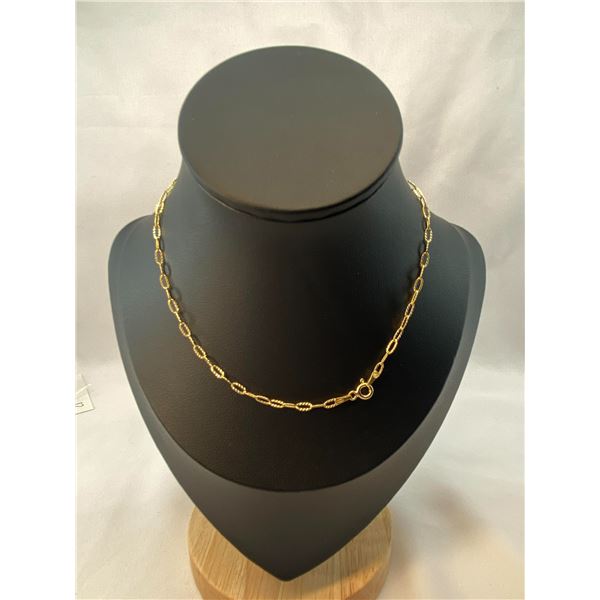 14K Gold over Sterling Silver Chain A