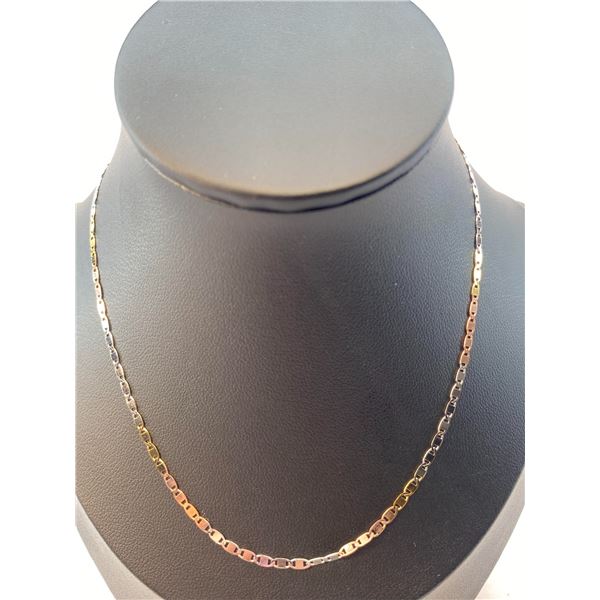 14K Rose Gold & Sterling Silver Necklace A
