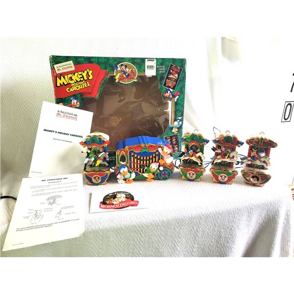 Mr Christmas Mickey's Holiday Carousel A