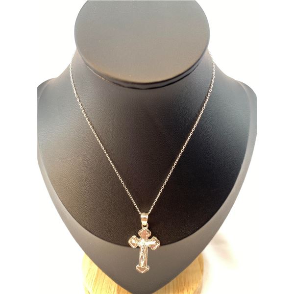 Sterling Silver Cross Necklace A