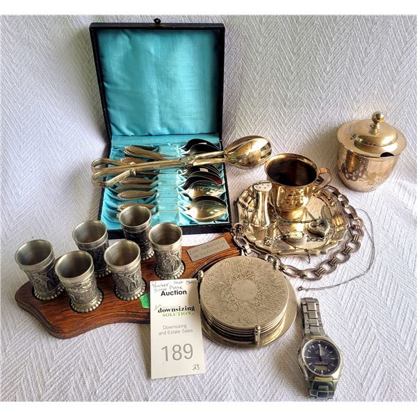 Pewter & Silver Plate A