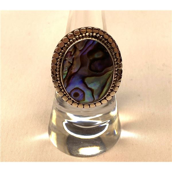 Sterling Silver Abalone Ring A
