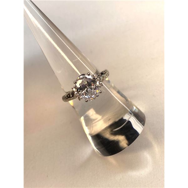 Platinum & Sterling Silver Ring A