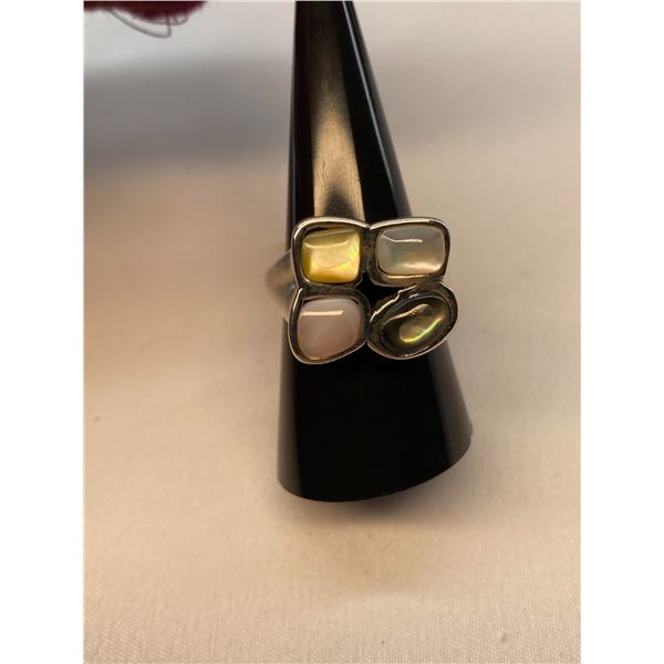 Sterling Silver Mother of Pearl Ring A