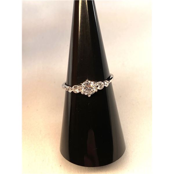 Sterling Silver Sim Diamond Ring A