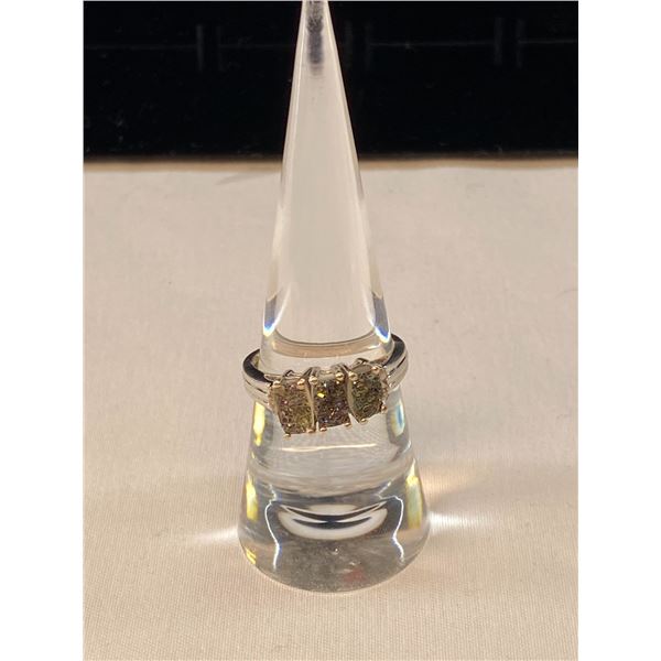 Titanium Drusy Qtz Platinum & Sterling Silver Ring A