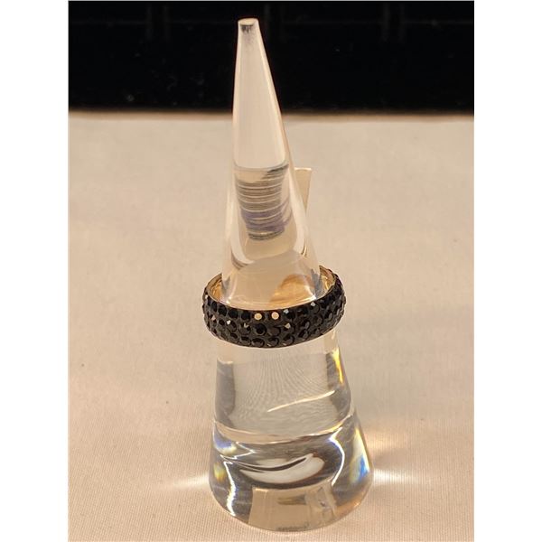 Black Austrian Crystal Ring A