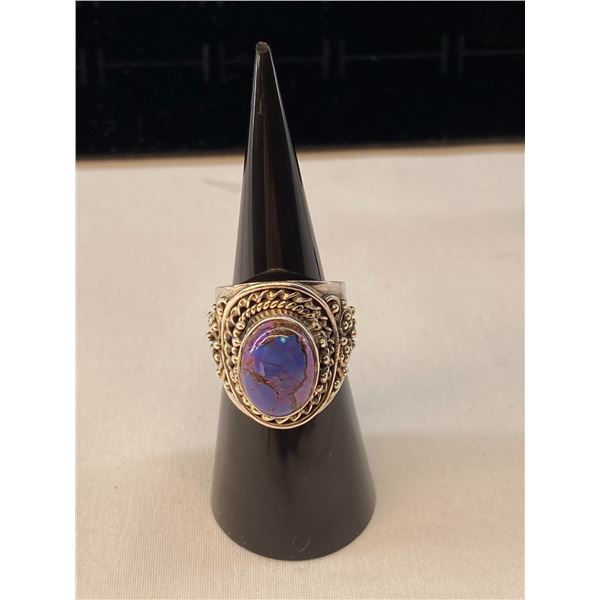 Sterling Silver Mojave Purple Ring A