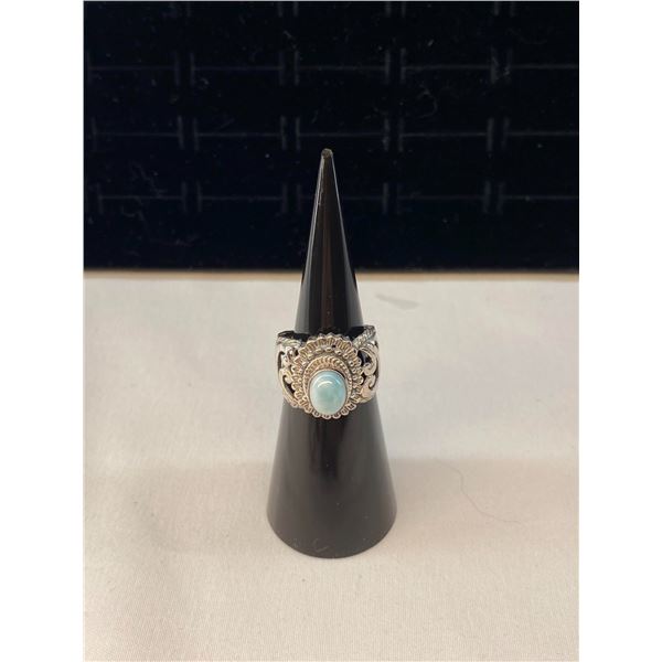 Sterling Silver Larimar Ring A