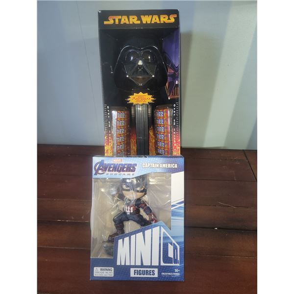 Star Wars Pez & Marvel Mini Cap America A