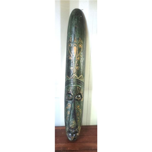 39" Wood Carved Mask A