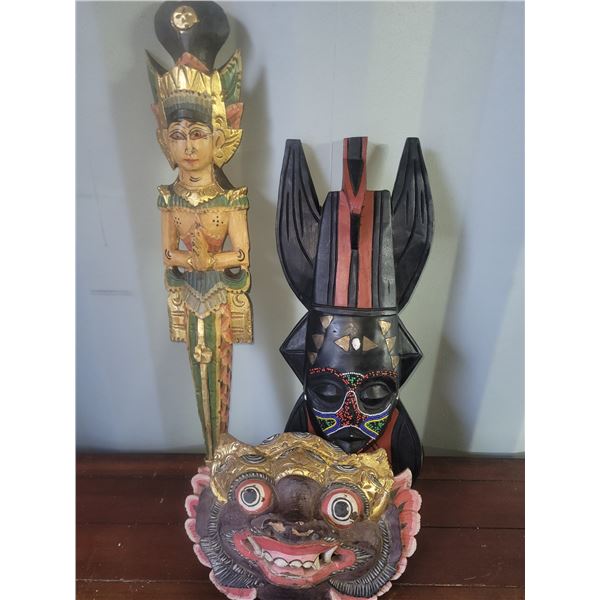 Carved Wood Masks A