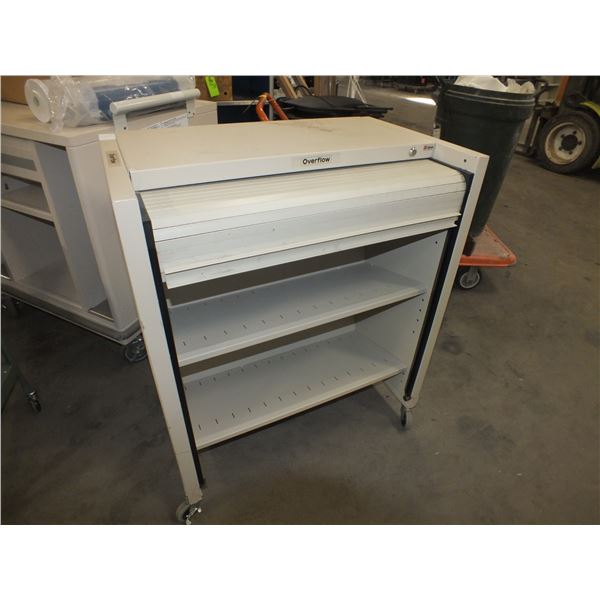 Roll Door Storage Cart On Wheels