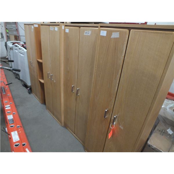 4 Wooden Wardrobe Cabinets