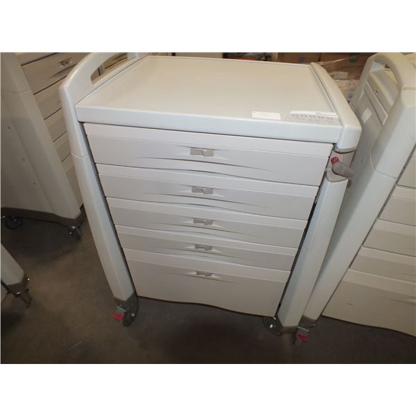 5 Drawer Medical Storage Cabinet On Wheels