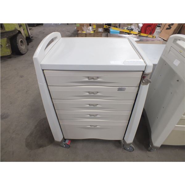5 Drawer Medical Storage Cabinet On Wheels