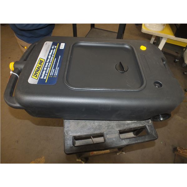 44 L Dynaline Sealable Oil Drain Pan On Wheels