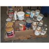 Image 1 : Pallet Of Assorted Paint / Adhesive / Stain