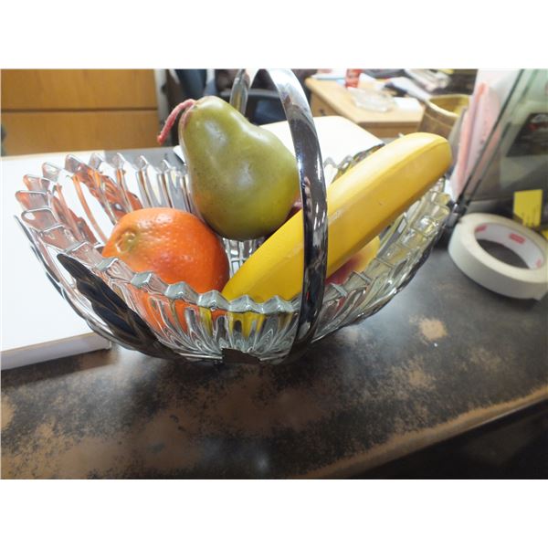 Fruit Bowl w/ Glass Fruit