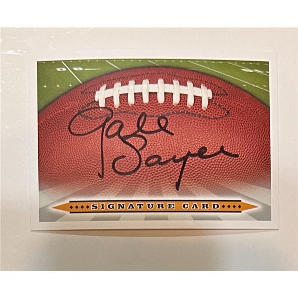 Gale Sayers Autographed Card Bears