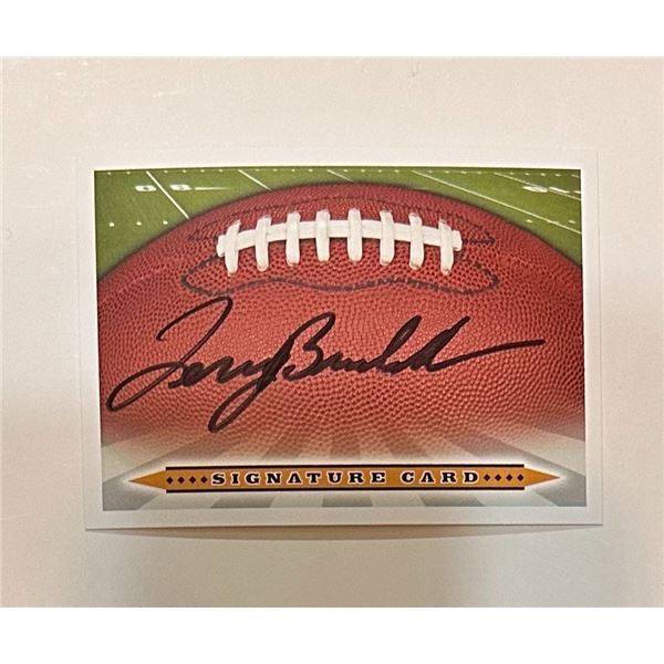 Terry Brahshaw Autographed Card
