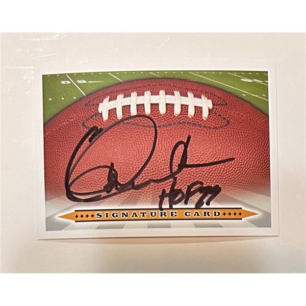Eric Dickerson Autographed Card