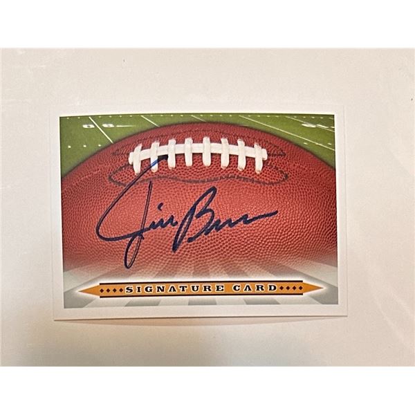 Jim Brown Autographed CARD