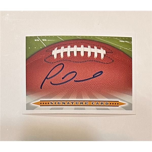 Patrick Mahomes Autographed CARD