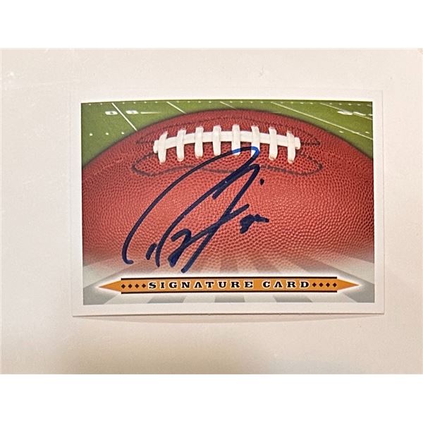 Ray Lewis AUTOGRAPHED Card