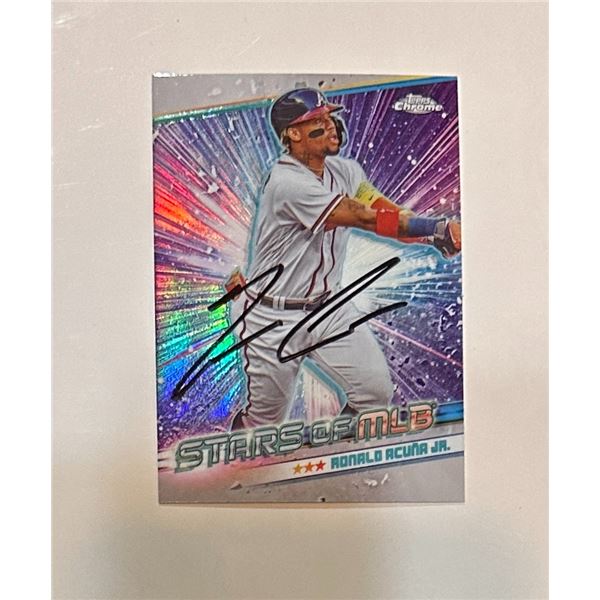 Ronald Acuna Jr Autographed CARD